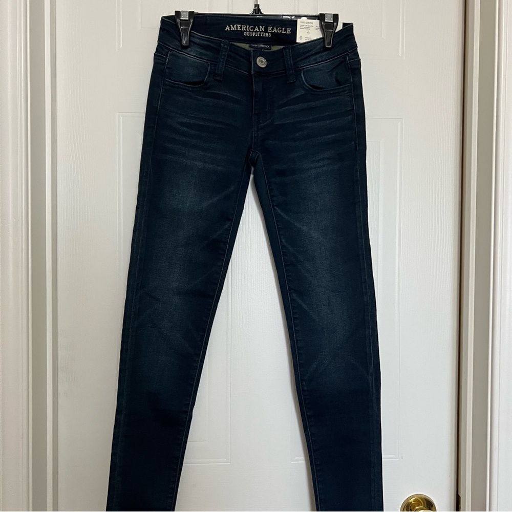 BNWT American Eagle Outfitters Blue Skinny Jeans with Stretch